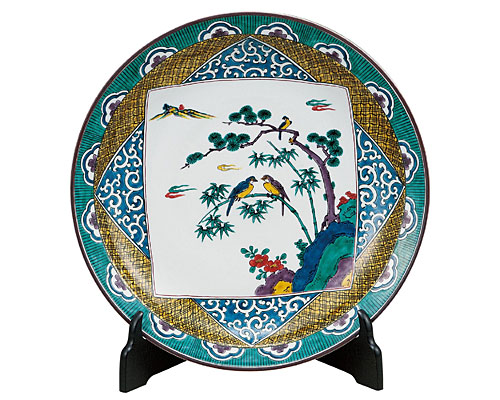 九谷焼 - 陶磁器工芸品 - 飾皿 2 - 伝統工芸 - 贈答ギフト記念品