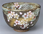 京焼・清水焼　抹茶碗 「 花かがり 」