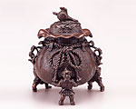 高岡銅器 銅製 香炉 茶袋 大 二上元威