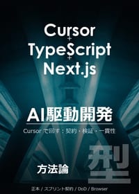 Cursor で回す AI 駆動開発の表紙